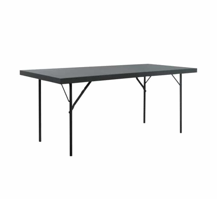 Steel trestle table