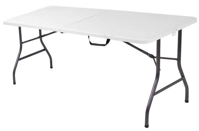 Folding trestle table