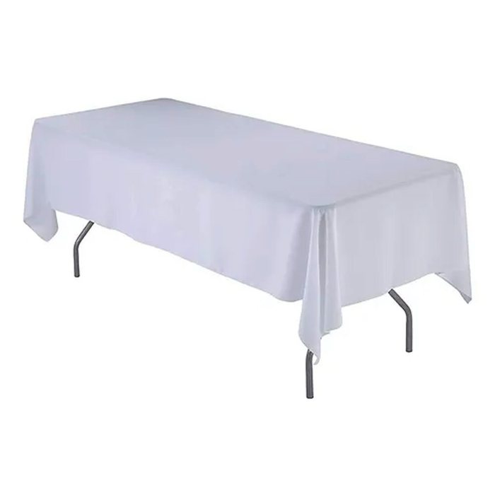 White trestle table cloth