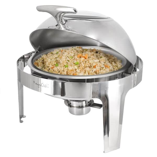 Round chafing dish without fuel