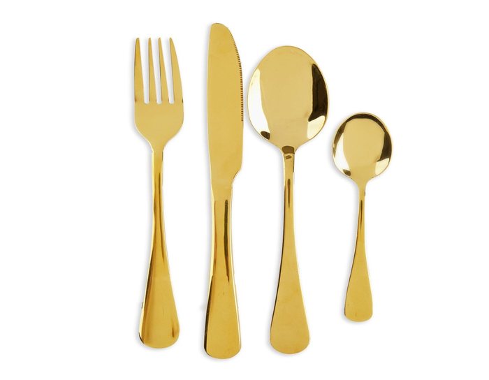 Gold cutlery