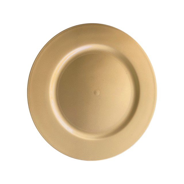 Gold under plate