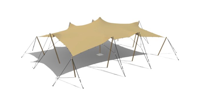 6 m × 10 m waterproof stretch tent