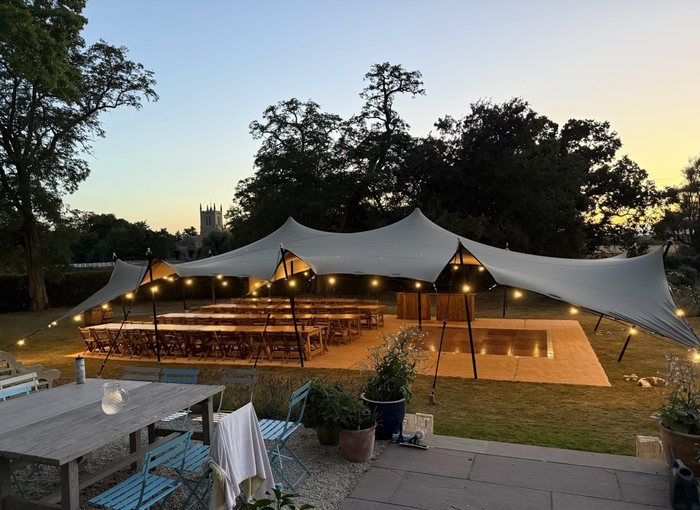 12 m × 15 m waterproof stretch tent